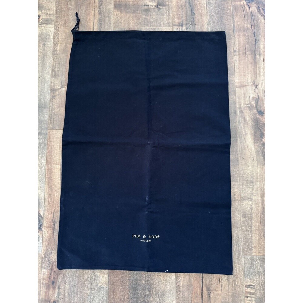 Rag & Bone New York Large Black Dust Bag Purse Shoes Handbag 25”x17”